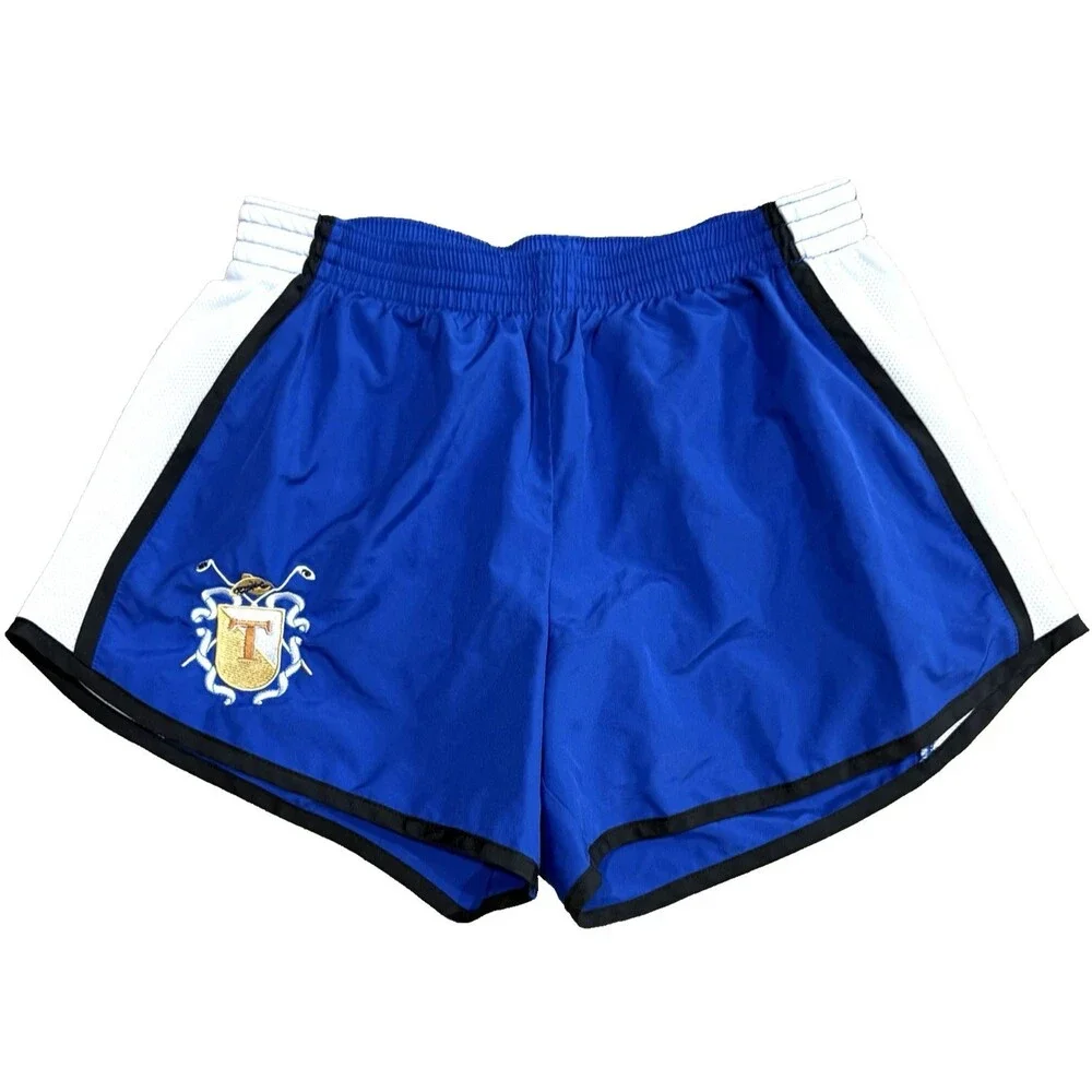 Augusta Sportswear Womens M Blue Soccer Shorts Lined Running Athletic w/ Crest